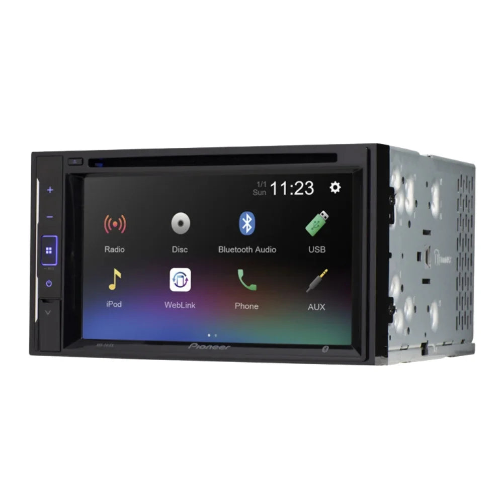 KIT4860 Bundle for 2002-2009 Chevy Trailblazer W/ Pioneer AVH-241EX Double DIN Car Stereo with Bluetooth/Backup Camera/InstalLatitudeion Kit/in-Dash DVD/CD AM/FM 6.2" Touchdisplay Digital Media Receiver