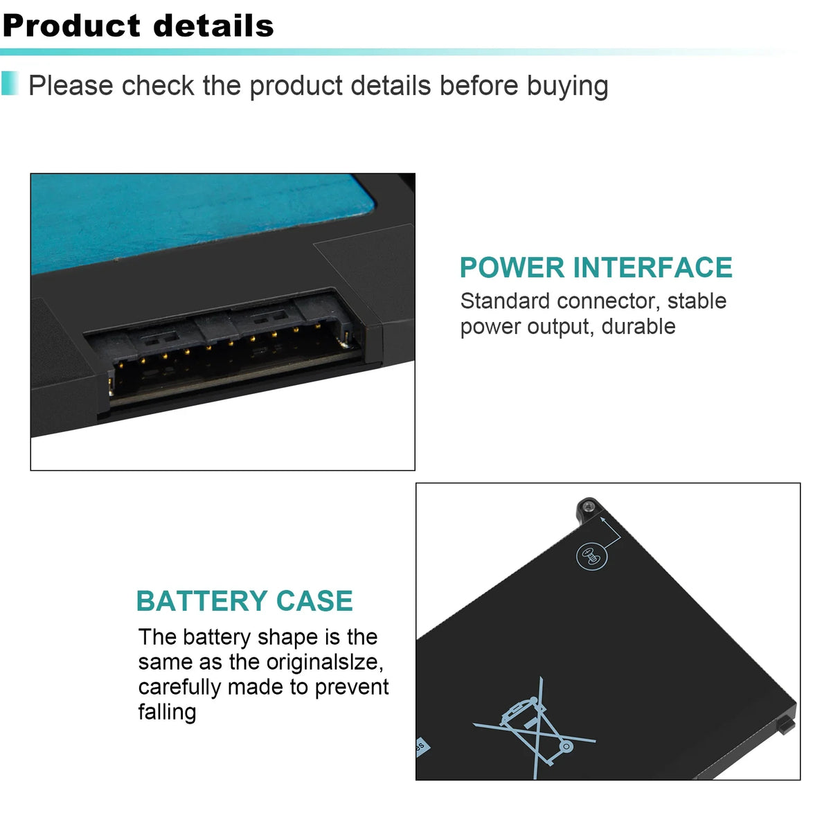 For Dell Latitude 5300 5310 (2-in-1) 7300 7400 60Wh Laptop Battery MXV9V