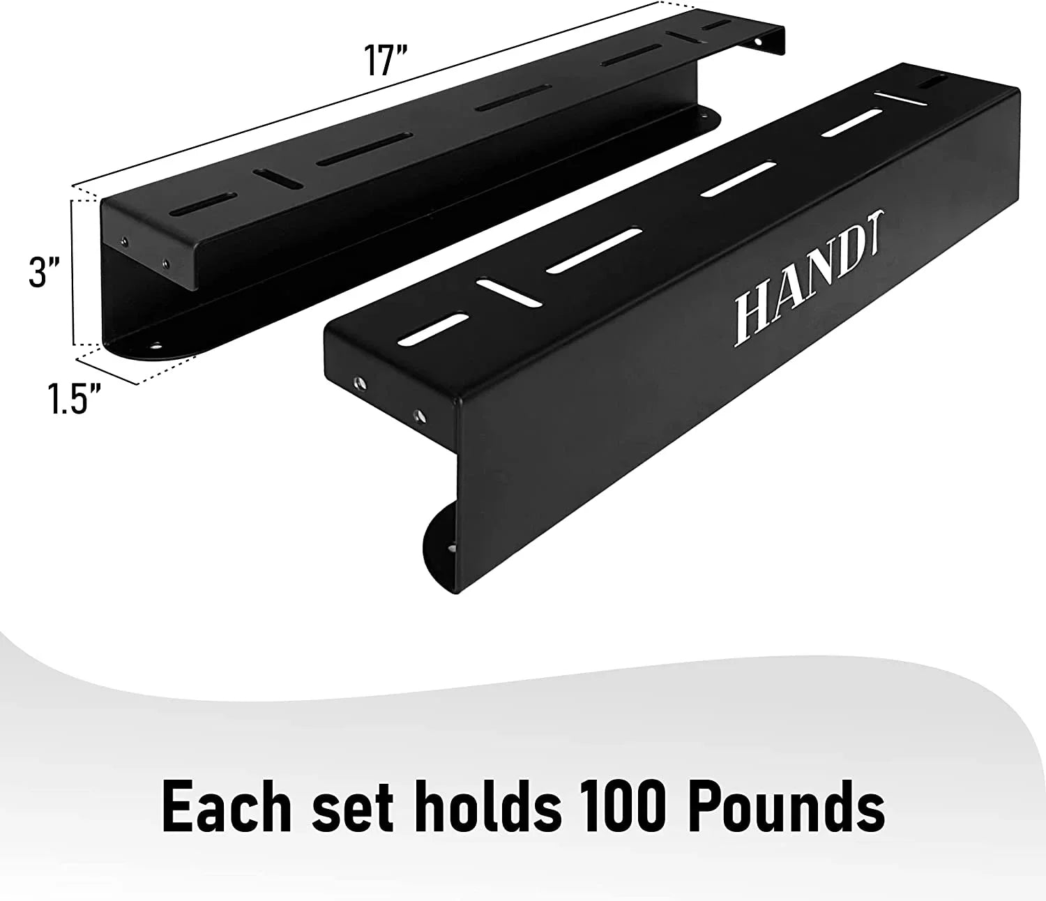 Overhead Garage Storage Rack, Ceiling Racks, Bin Organization System, Heavy Duty Metal Rack For Container, Supports Most Bins (Black, 4 Sets)