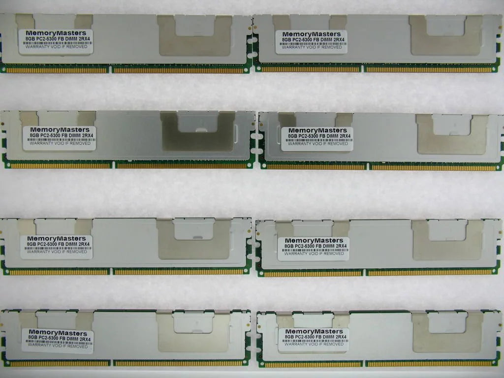 MemoryMasters 64GB KIT 8X8GB Compatible FBDIMM PowerEdge 2950 1950 2950 1900 1955 R900 RAM Memory