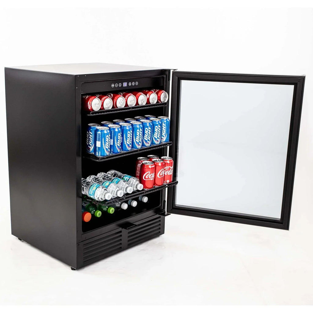 Avanti Beverage Center, 130 Can Capacity, in Stainless Steel with Black Cabinet (BCA516SS)