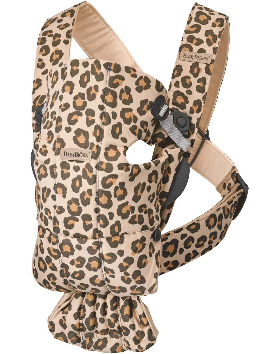 BabyBjorn Baby Carrier Mini, Cotton, Beige/Leopard