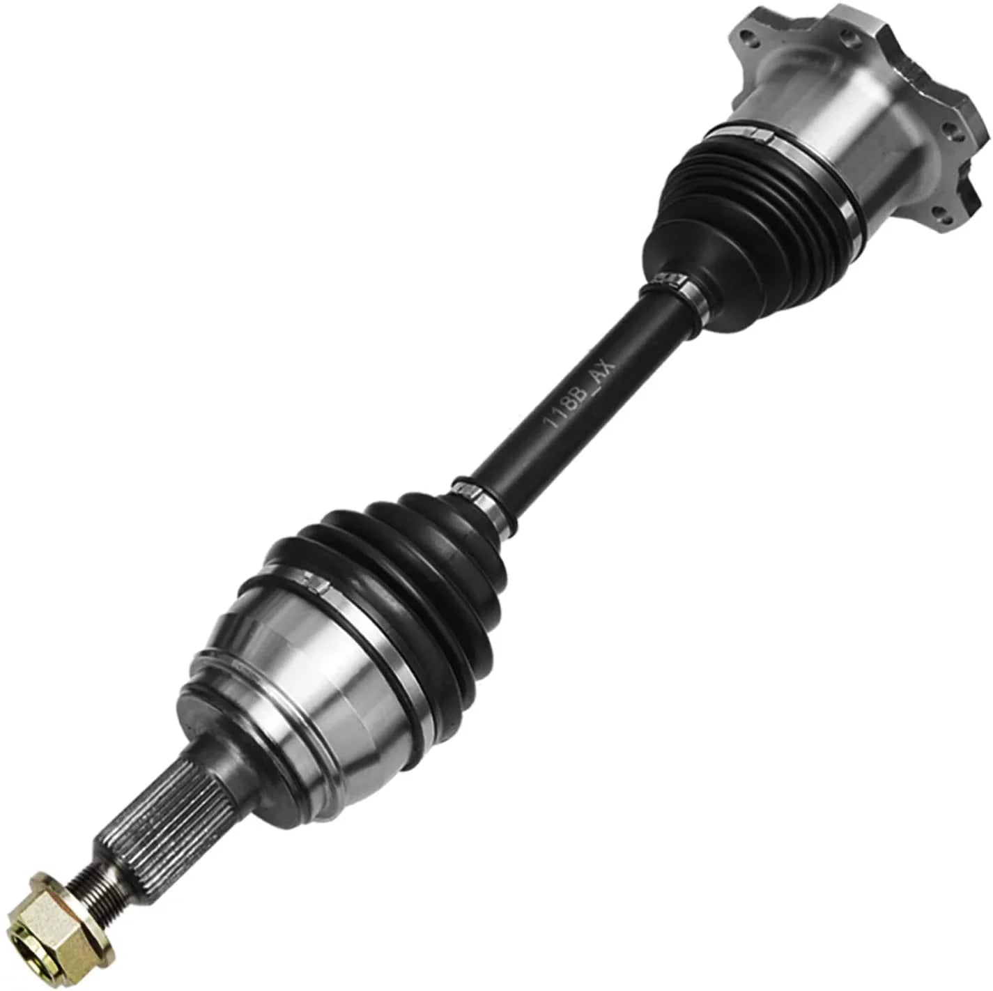 Detroit Axle - 4WD Front CV Axle Shafts for Chevy GMC Silverado Sierra Suburban Yukon XL 1500 Tahoe Avalanche Cadillac Escalade ESV EXT 6 Lugs CV Axle Shafts Assembly Pair Replacement
