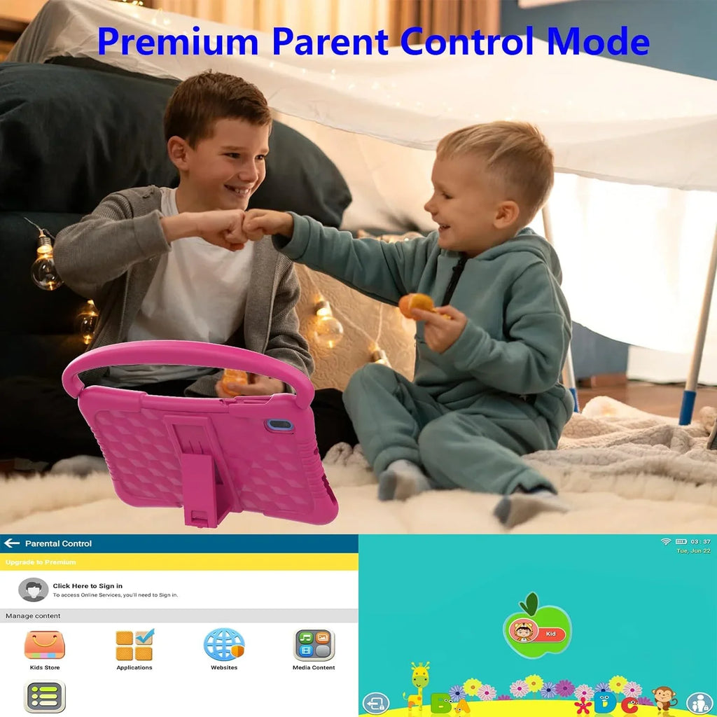 Kids Tablet 7 inch Tablet for Kids WiFi Kids Tablets 32G Android 11 Dual Camera Educational Games Parental Control, Toddler Tablet with Kids Software Pre-Installed Kid-Proof YouTube Netflix