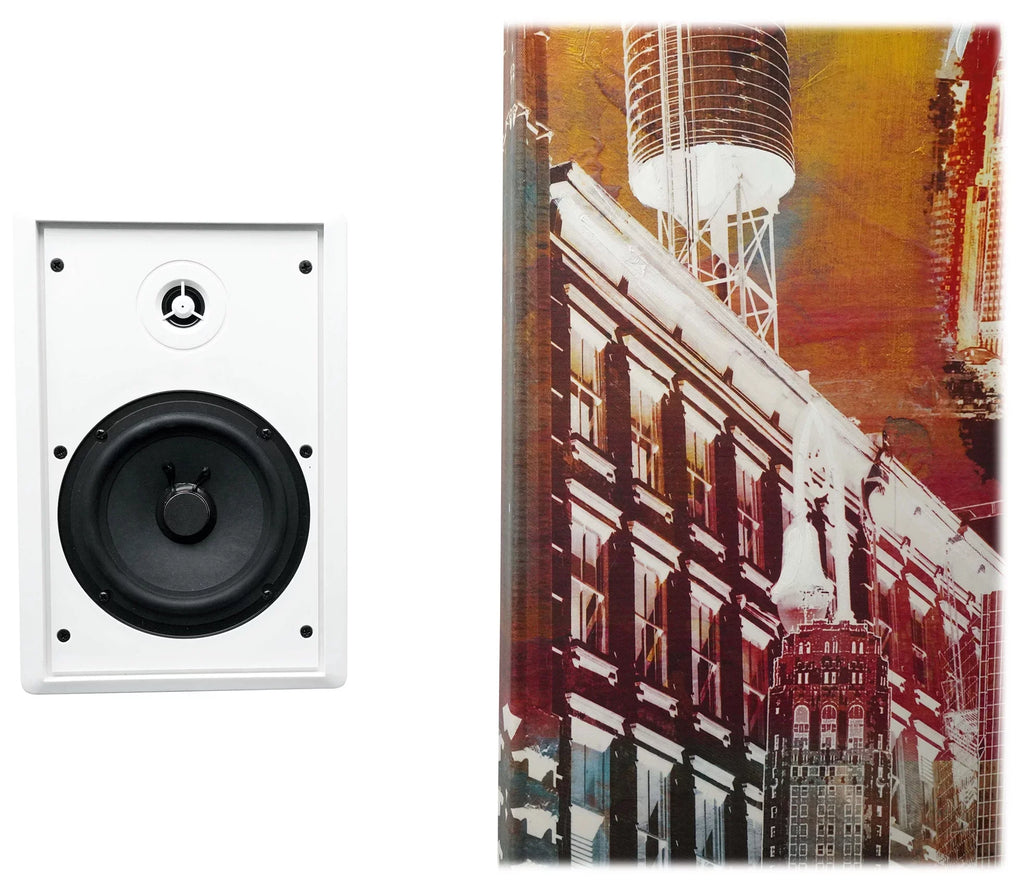 6-Zone Amplifier+4 JBL Pendant+8 Slim White Wall Speakers 4 Restaurant/Bar/Cafe