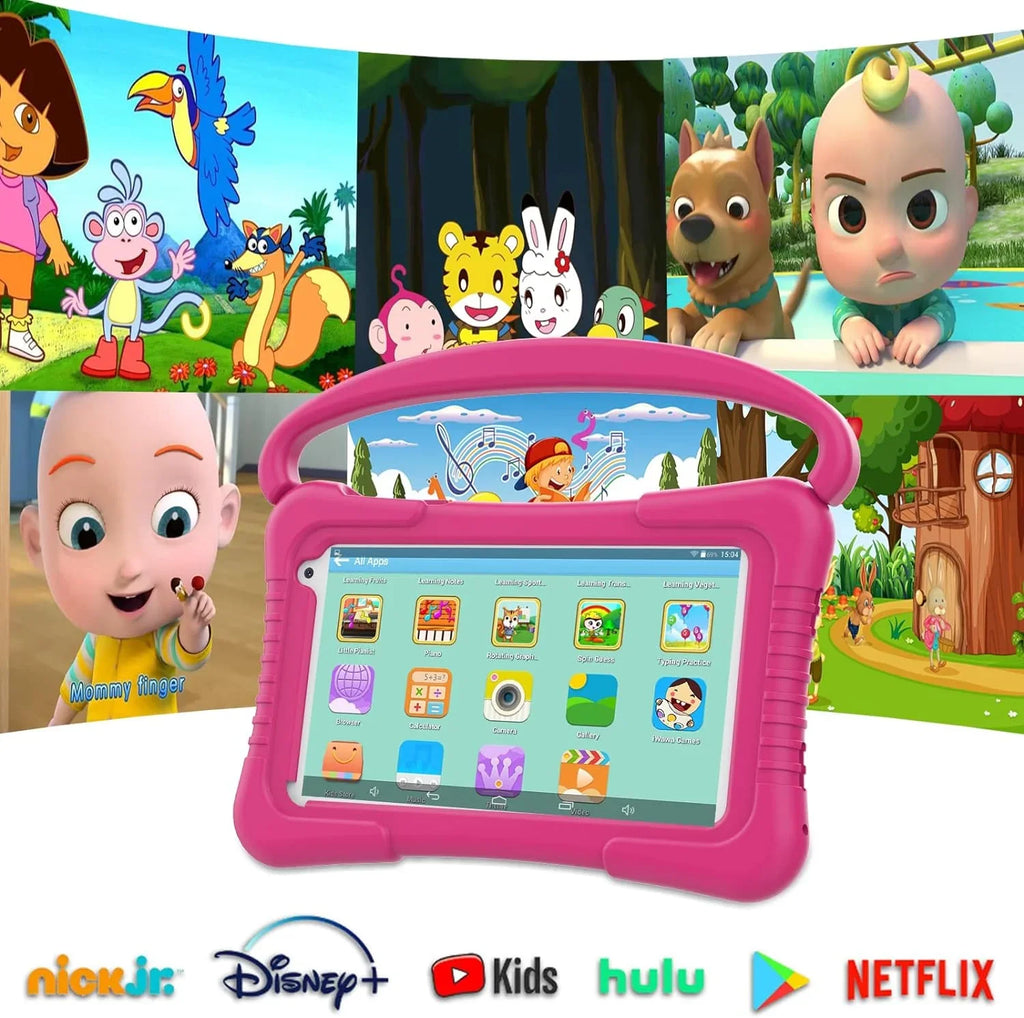 Kids Tablet 7 inch Tablet for Kids WiFi Kids Tablets 32G Android 11 Dual Camera Educational Games Parental Control, Toddler Tablet with Kids Software Pre-Installed Kid-Proof YouTube Netflix