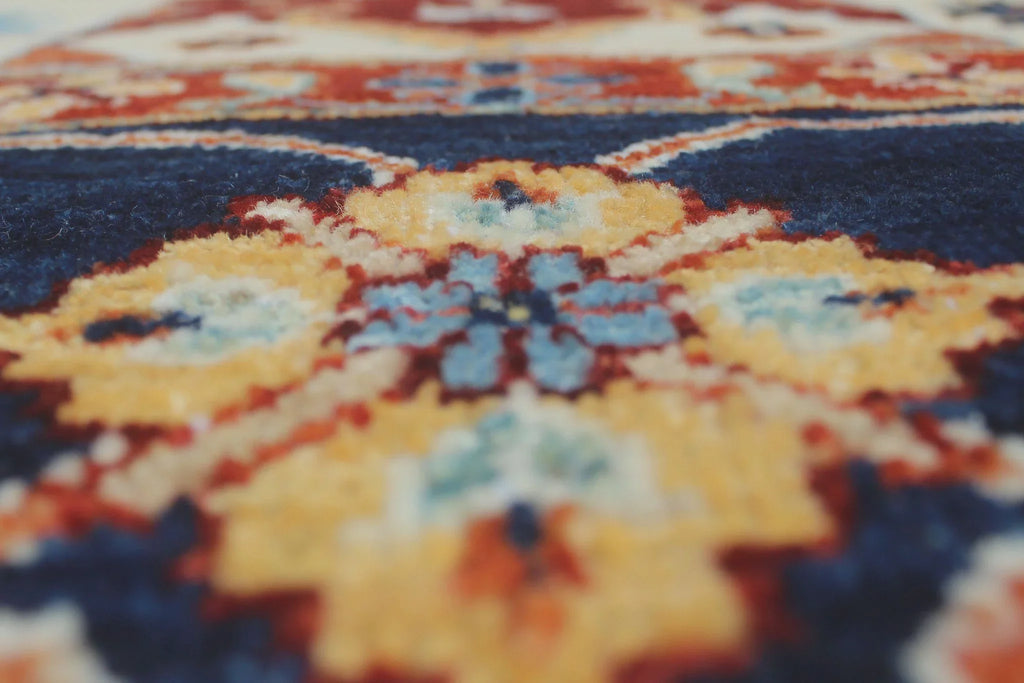 Aria Gormal Ivory/Blue Rug, 8'8" x 11'11"
