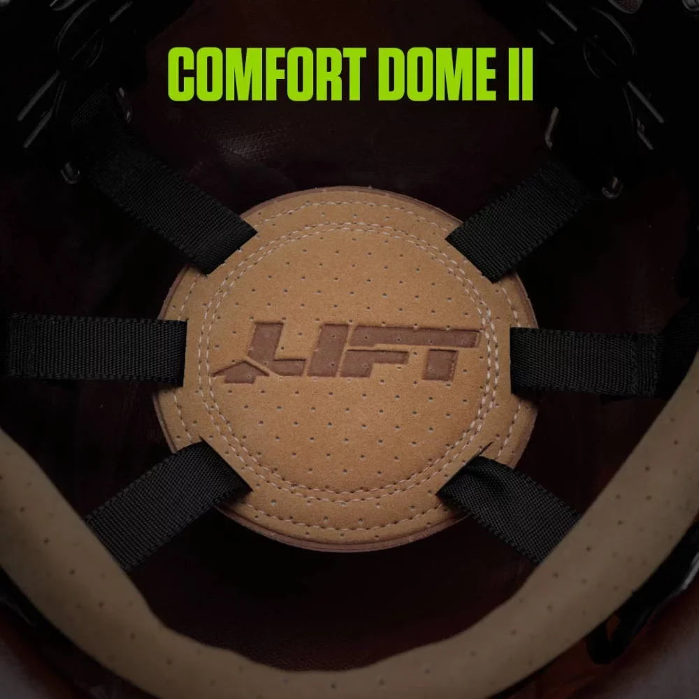 Lift Safety Hard Hat Dax Green Fiber Resin Cap Style
