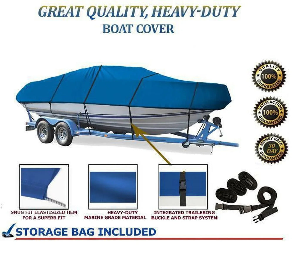 BLUE, GREAT QUALITY BOAT COVER Compatible for WELLCRAFT ECLIPSE 2000 SC/SCS I/O 1998