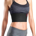 ORTONYX 6.25" Broken Rib Brace Unisex - Elastic Chest Wrap Comppression Support Belt - Rehabilitation of Cracked, Fractured, Dislocated Ribs Post-Surgery Aid Plus Size 3XL Black / ACOX5226-BK-3XL
