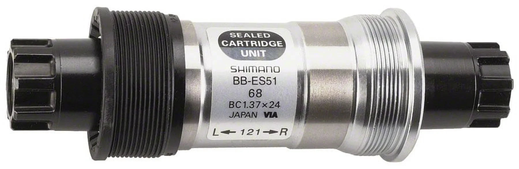 Shimano BB-ES51 Octalink V2 68x121mm Spline Spindle BSA (English) Bottom Bracket