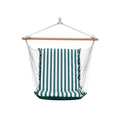 The Hamptons Collection 48" Green and White Acrylic Soft Comfort Hammock Chair