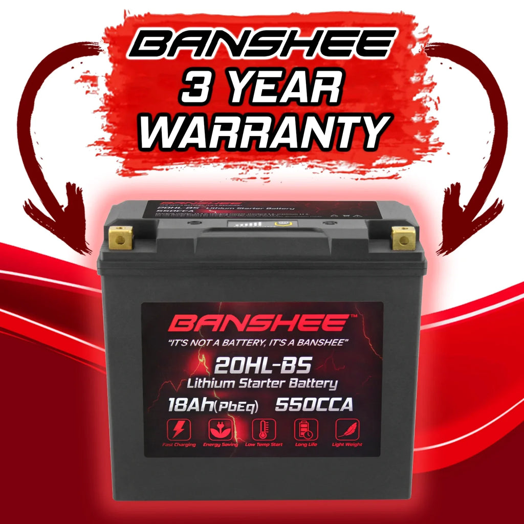 Banshee YTX20L-BS LiFePO4 Motorsports Battery Compatible with CAN-AM Outlander 1000 EFI XT-P 2013 to 2016