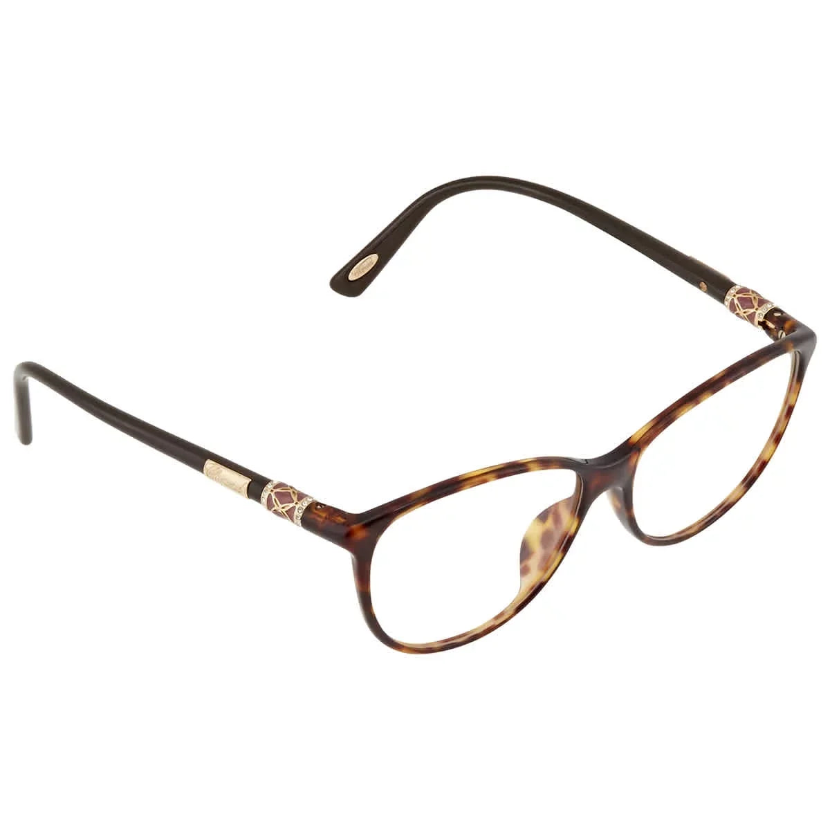 Chopard Men's Tortoise Oval Eyeglass Frames VCH199G722Y54