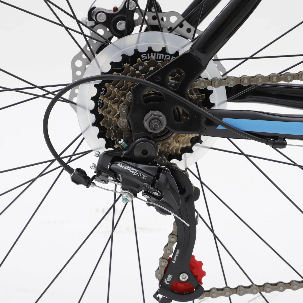 YAPENG Mens 26 inch Wheels Mountain Bike for Teen, 21 Speed Road Bike, Black&Blue
