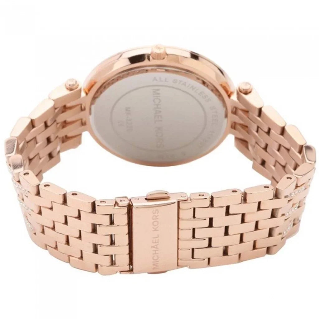 Michael Kors Women's Darci MK3220 Rose Gold Stainless-Steel PLatitudeed Japanese Quartz Fashion Watch
