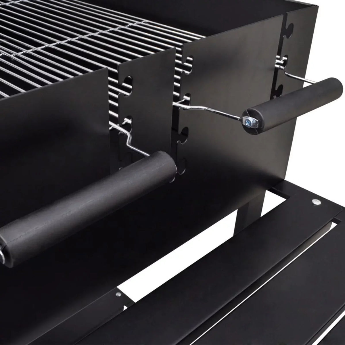 Andoer BBQ Stand Charcoal Barbecue 2 Wheels