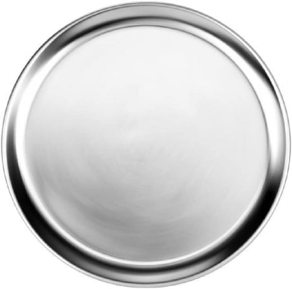 TrueCraftware- Set of 3 Aluminum 16” Pizza Tray Pan Wide Rim- Bakeware Round Pizza Pan Pizza Tray Baking Tray Round Baking Tray for Home Kitchen Pizzeria & Restaurants