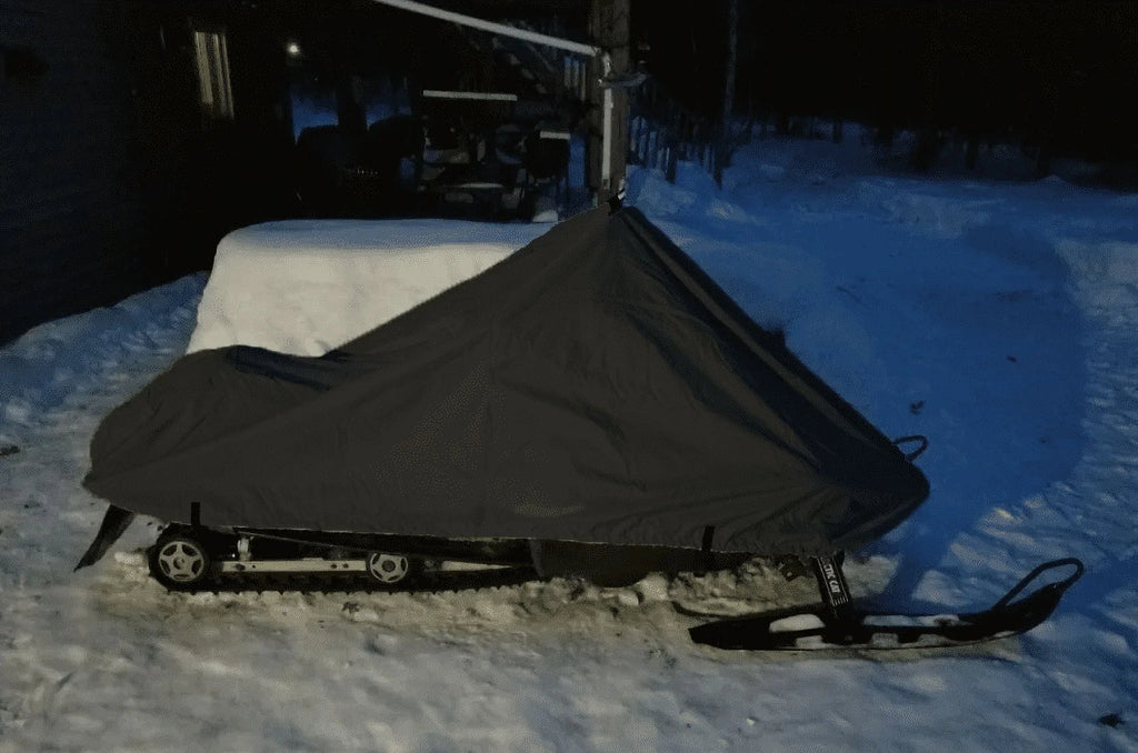 200 Denier Storage Snowmobile Cover Compatible for the 2007-2009 Arctic Cat Model M1000 SNO PRO 153 Snowmachine Sled. All Black.
