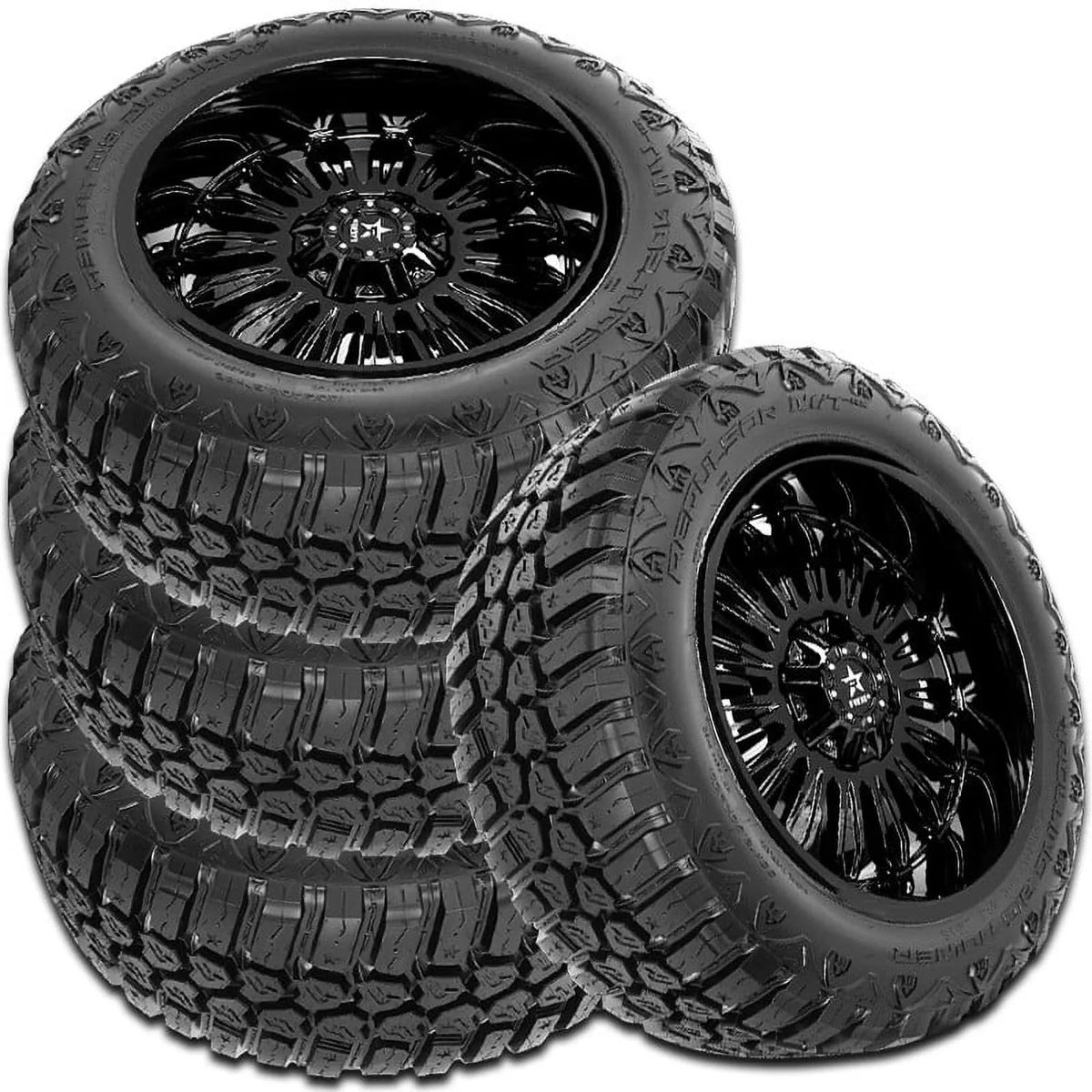 4 RBP Repulsor M/T RX 35X12.50R17LT 121Q 10 Ply/E Mud Tires, Truck/SUV, Off Road RBPST17125010 / 35/12.5/17 / 3512.517