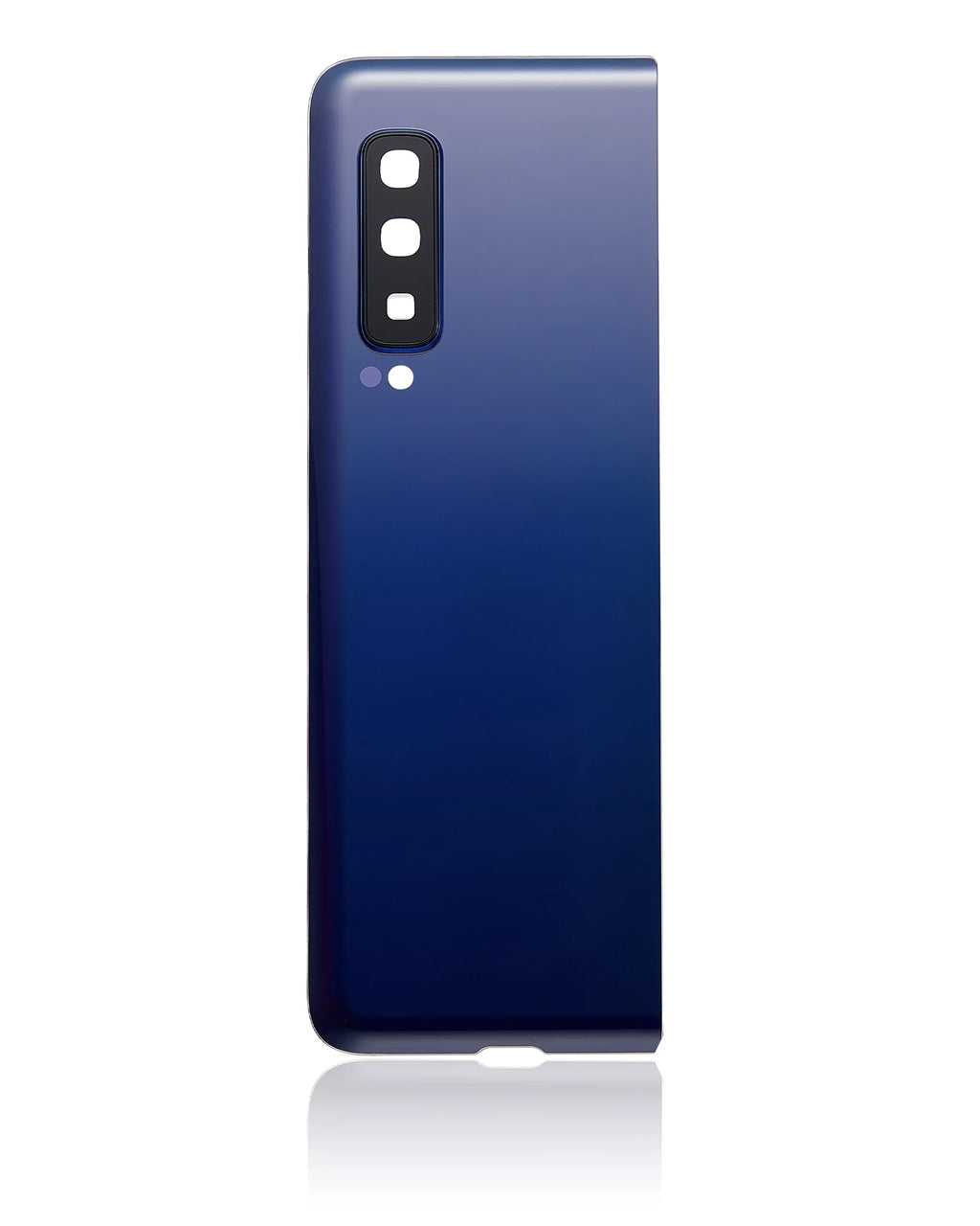 Replacement Back Cover Glass With Camera Lens Compatible For Samsung Galaxy Fold 4G (F900) (Premium) (Astro Blue)