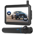 AUTO-VOX TW1 Wireless Backup Camera for Trucks, 3Mins DIY InstalLatitudeion, Mini Size Back Up Camera Systems for Car, Super Night Vision Rear/Front View with 5'' Monitor