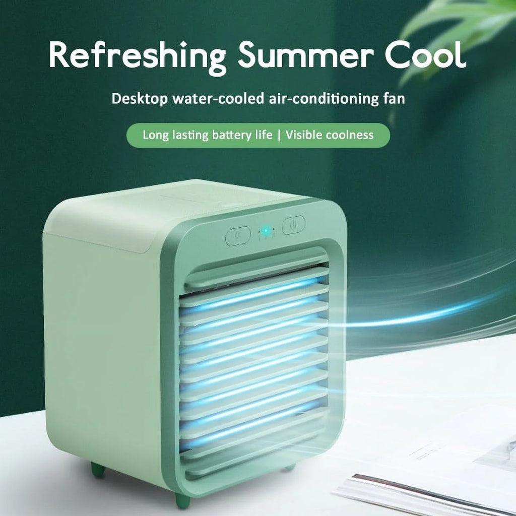 Mini air conditioner cooling artifact desktop refrigeration spray USB small fan student office cooler fan