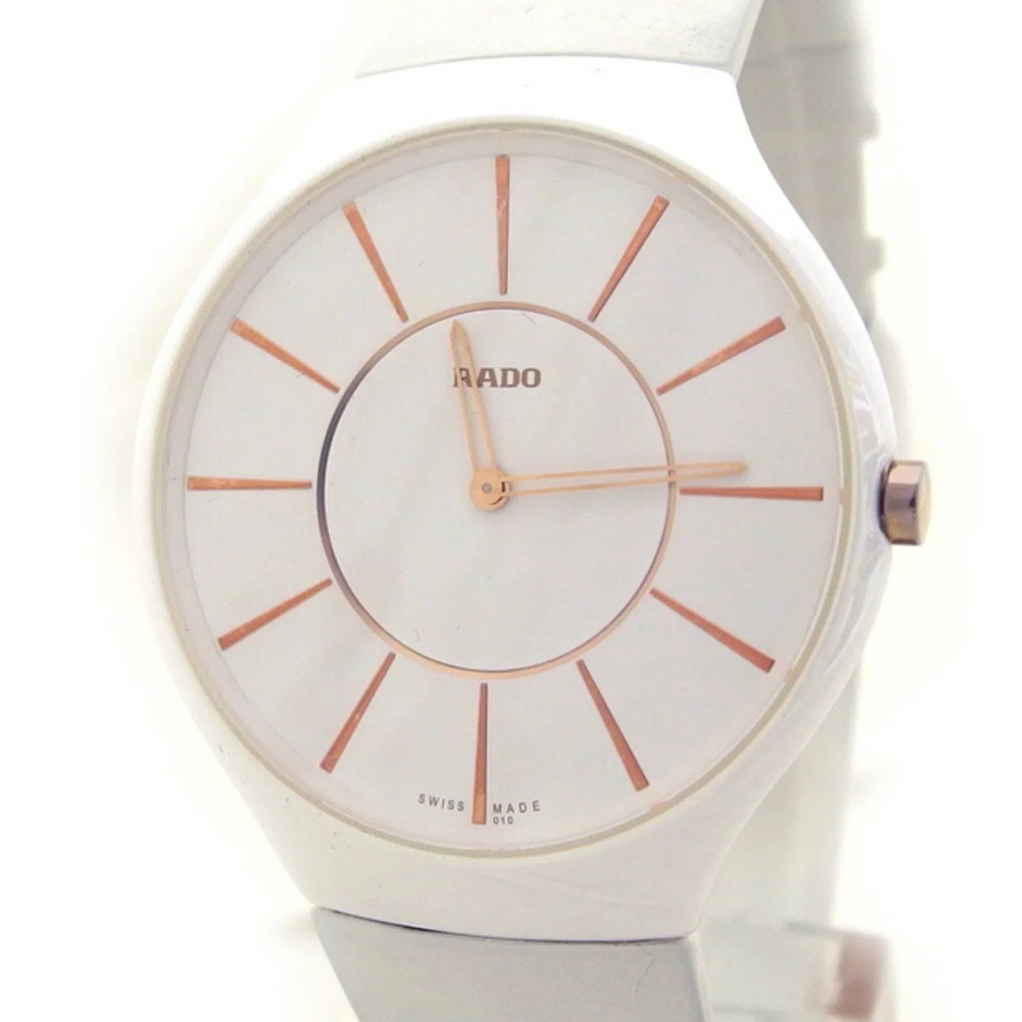 Pre-Owned Rado True Thinline Men's Watch Quartz White R27957109 (Good)
