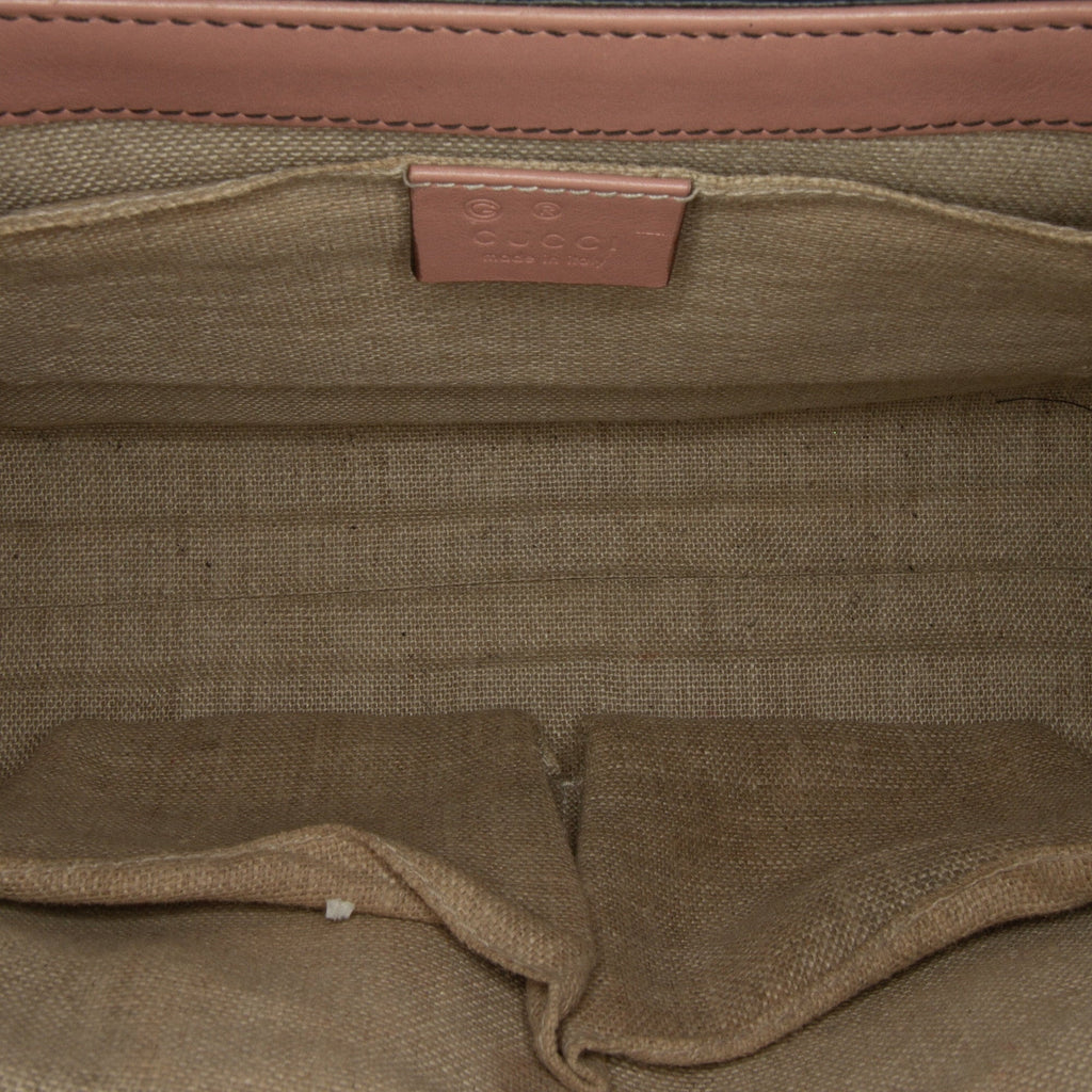 Pre-Owned Authenticated Gucci Medium Microguccissima Emily Shoulder Bag Calf Leather Pink Unisex (Good)