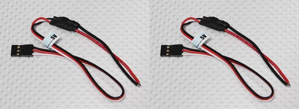 HobbyFlip 5V Remotely Receiver Adjustable Light Controller for LED Compatible with RC Aircraft 2 Pack