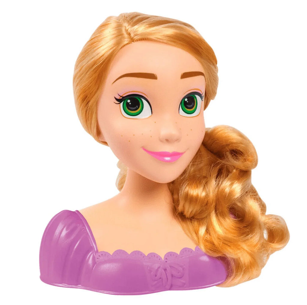 Disney Princess Rapunzel Styling Head, 7 Pieces, Pretend Play, Officially Licensed Kids Toys for Ages 3