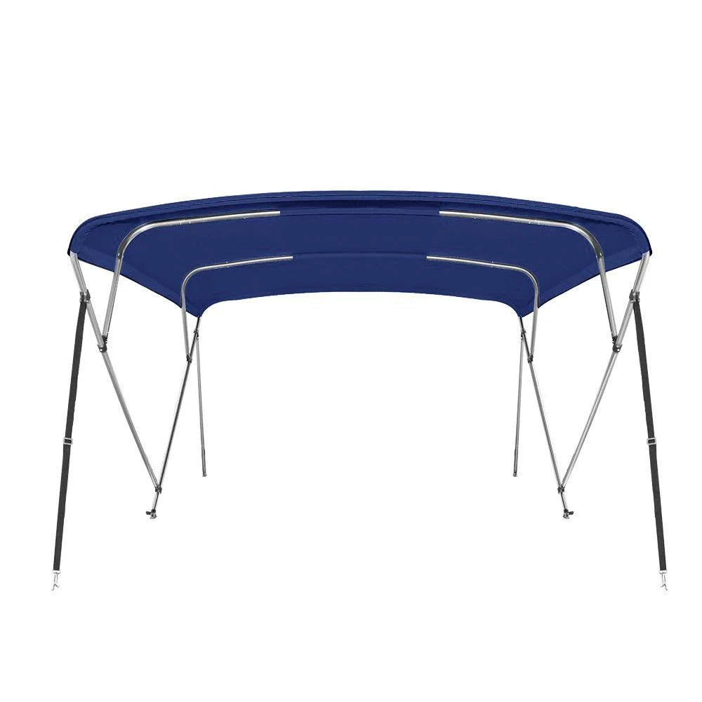 New Bimini Top Boat Cover 4 Bow 46" H 73" - 78" W 8 Foot Navy Blue