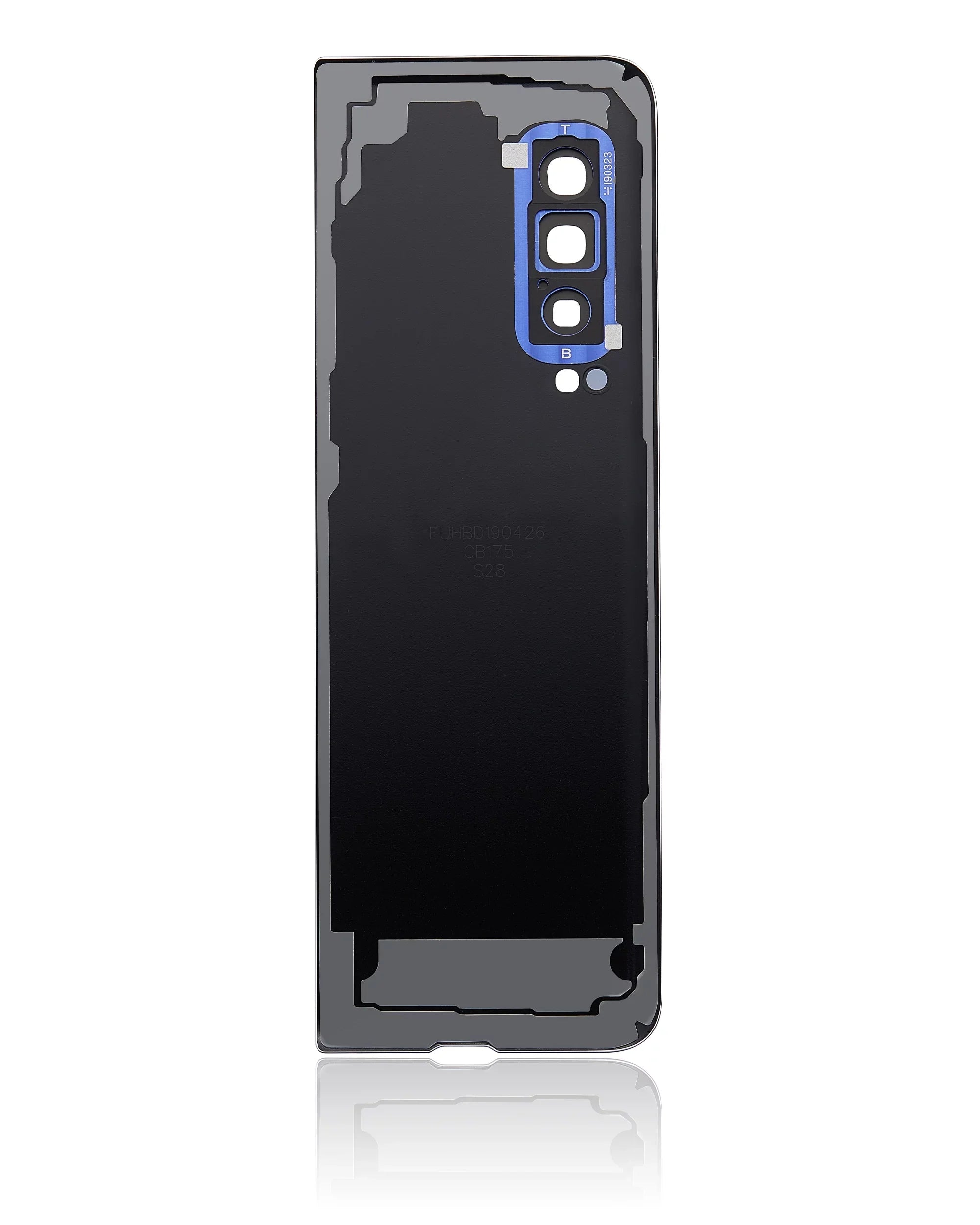 Replacement Back Cover Glass With Camera Lens Compatible For Samsung Galaxy Fold 4G (F900) (Premium) (Astro Blue)