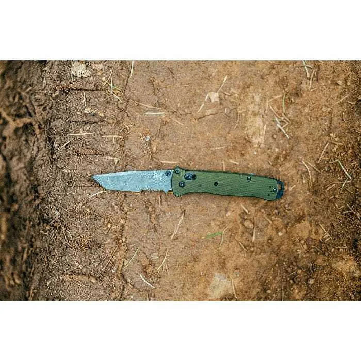 Benchmade 537SGY-1 Bailout Axis Serrated Tanto Grey Coated  CPM-M4 Super Tool Steel Knife