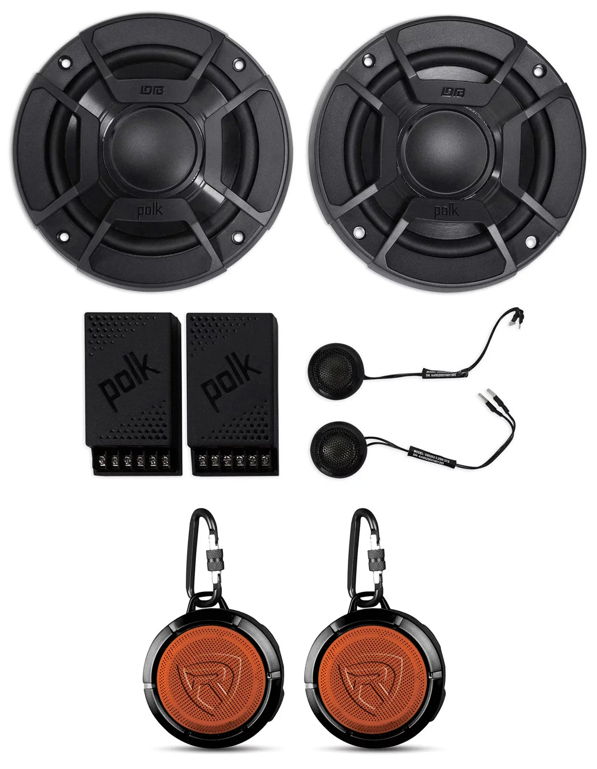 Polk Audio DB5252 5.25" 600w Component Car/Marine Speakers+2) Speaker