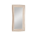Sleek Modern Rectangular Wall Mirror with Wavy Frame Design