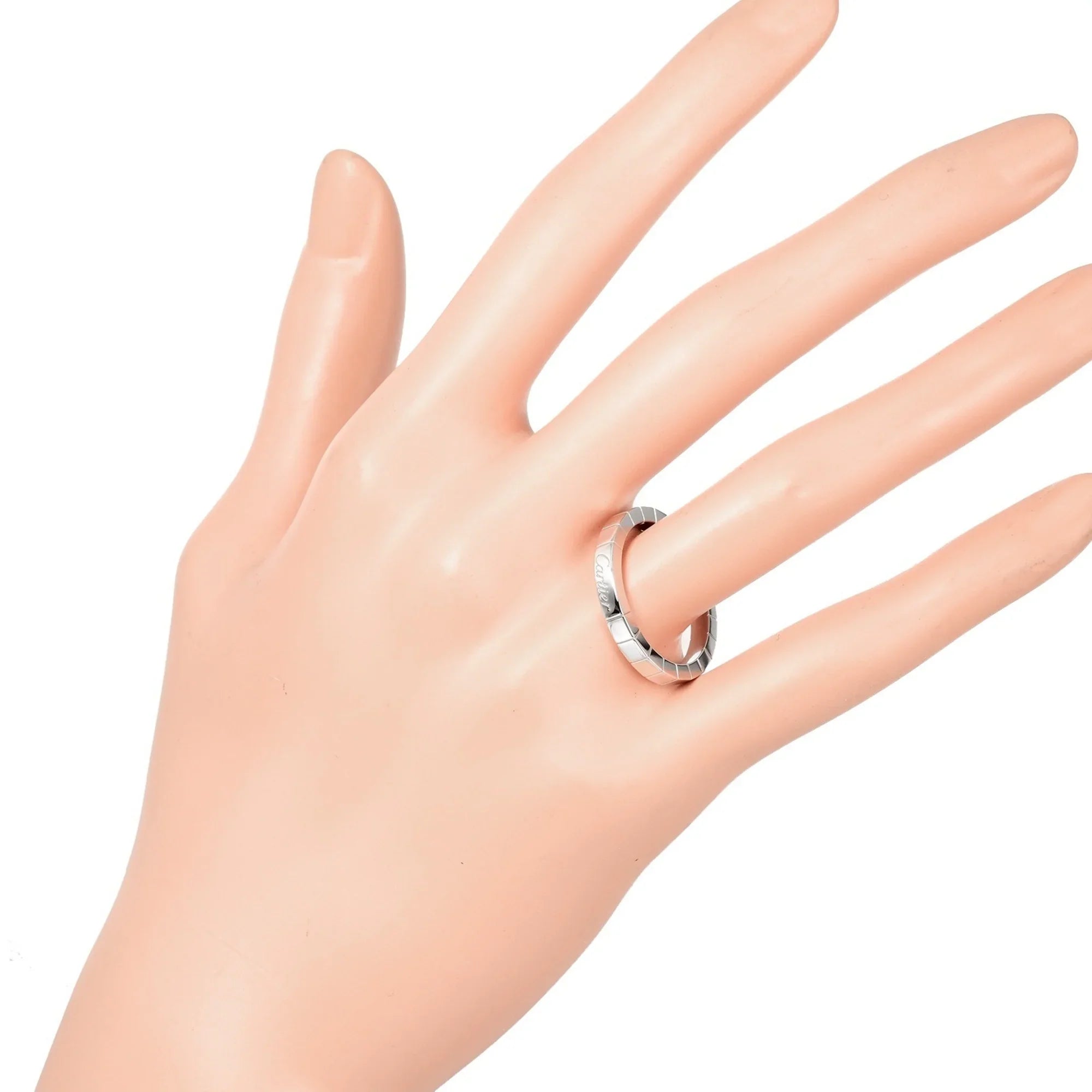 Pre-Owned Cartier CARTIER Raniere No. 18 Ring K18 WG White Gold Approx. 6.73g I122924044 (Good)