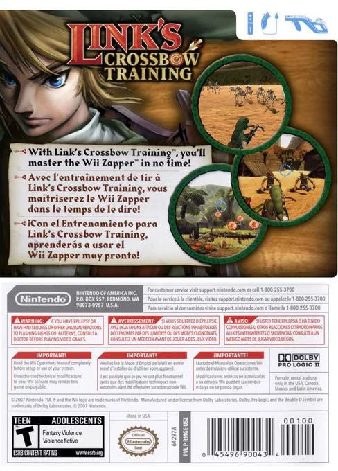 Link's Crossbow Training Wii CIB