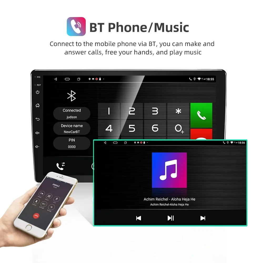 JMANCE 9 inch Apple CarPlay & Android Auto Car Stereo Receiver, Car Radio Compatible with 2010-2013 Mazda 3 with backup camera