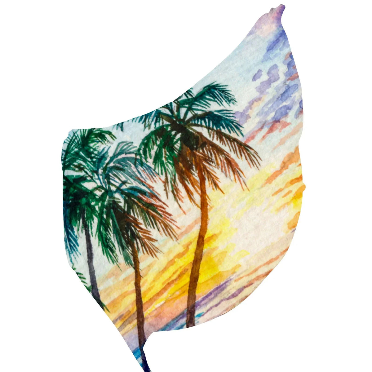 FREEAMG Seascape Sunset Silk Long Scarf for Women Large Oblong Sundisplay Shawls Wraps Neck Headscarf Hair Wraps Gift Packed