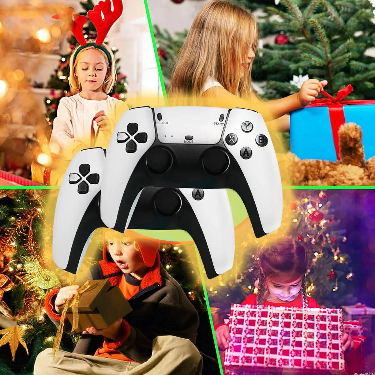 Wireless Retro Game Console, Plug and Play Video Game Stick Built in 20000+ Games,23 Classic EmuLatitudeors, 4K High Definition HD Output for TV with Dual 2.4G Wireless Controllers