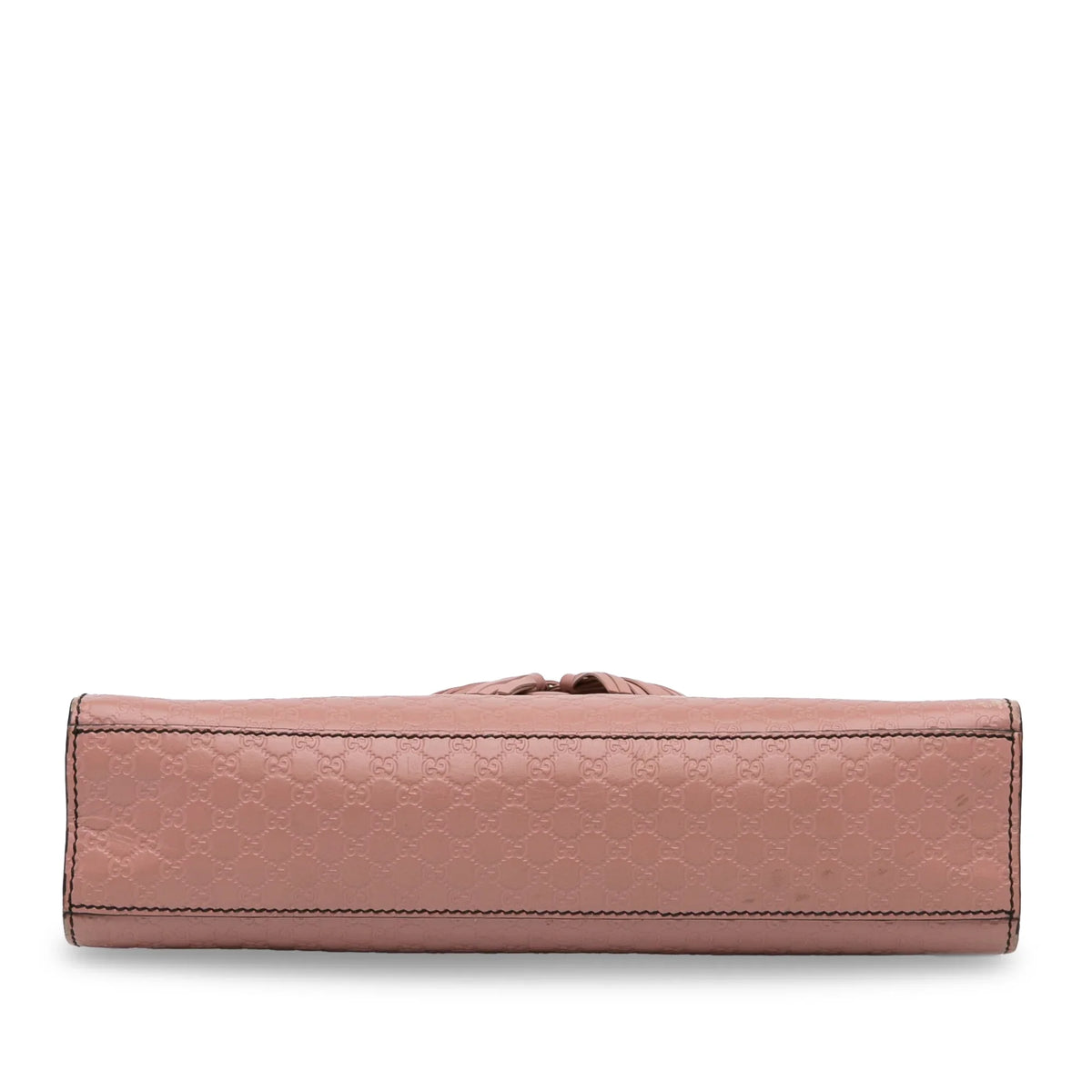 Pre-Owned Authenticated Gucci Medium Microguccissima Emily Shoulder Bag Calf Leather Pink Unisex (Good)
