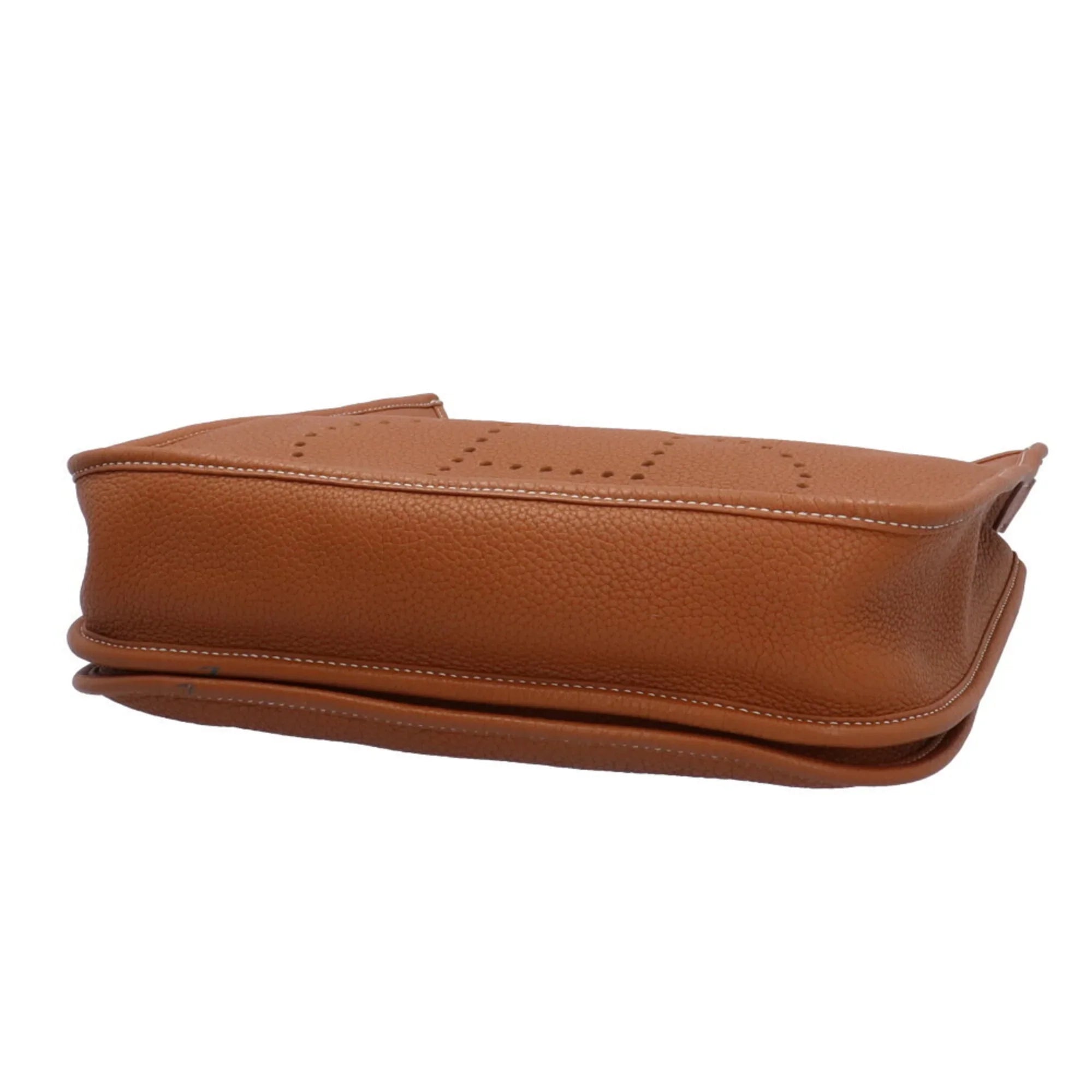 Pre-Owned Hermes Evelyn PM Shoulder Bag Taurillon Clemence Brown Women's HERMES (Good)