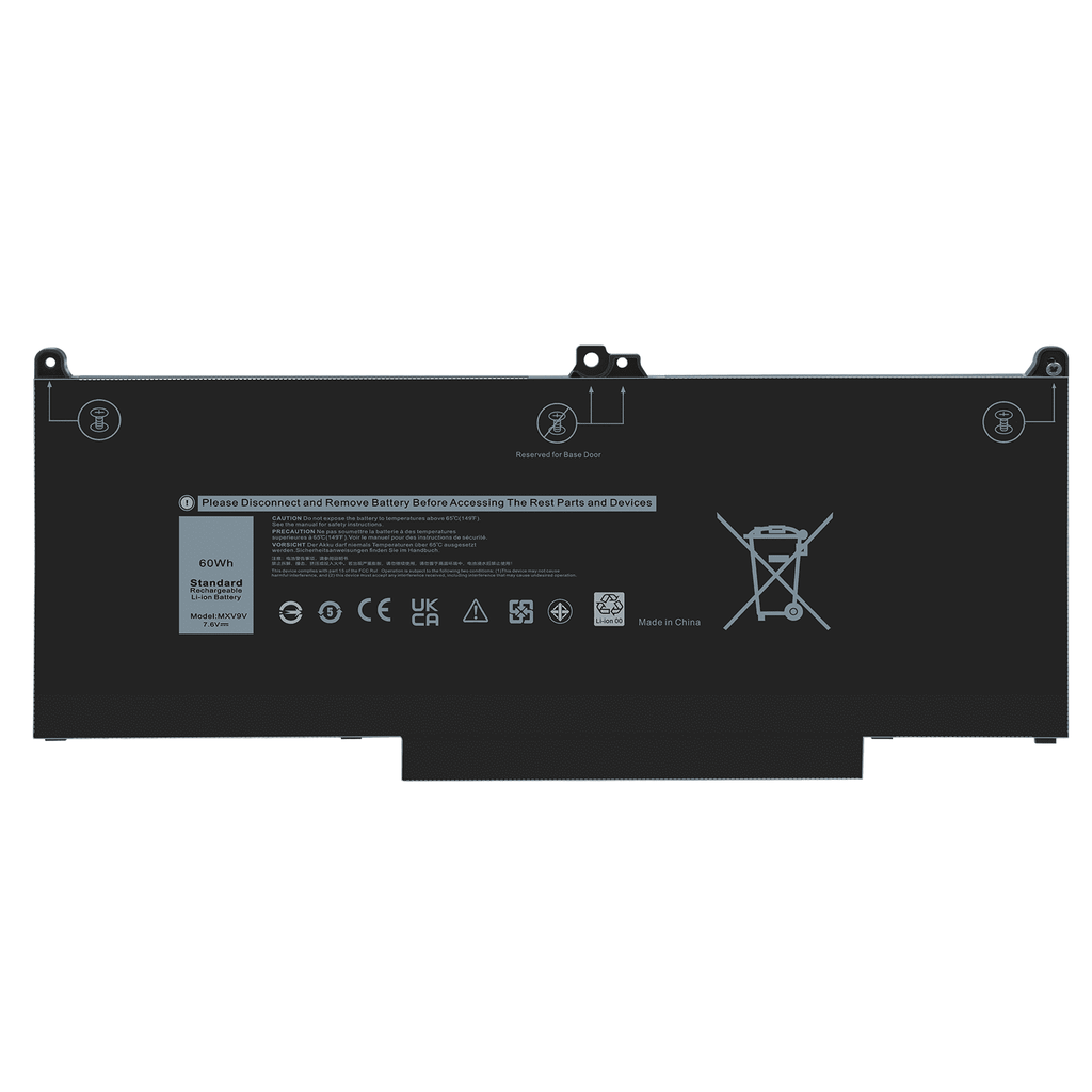 For Dell Latitude 5300 5310 (2-in-1) 7300 7400 60Wh Laptop Battery MXV9V
