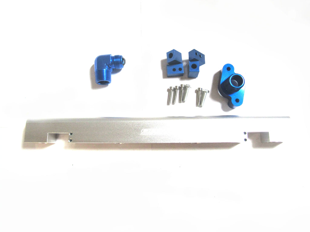 OBX Stainless Silver Fuel Rail Kit For 05 thru 07 Chevy Cobalt SS SC LSJ 2.0L Manual