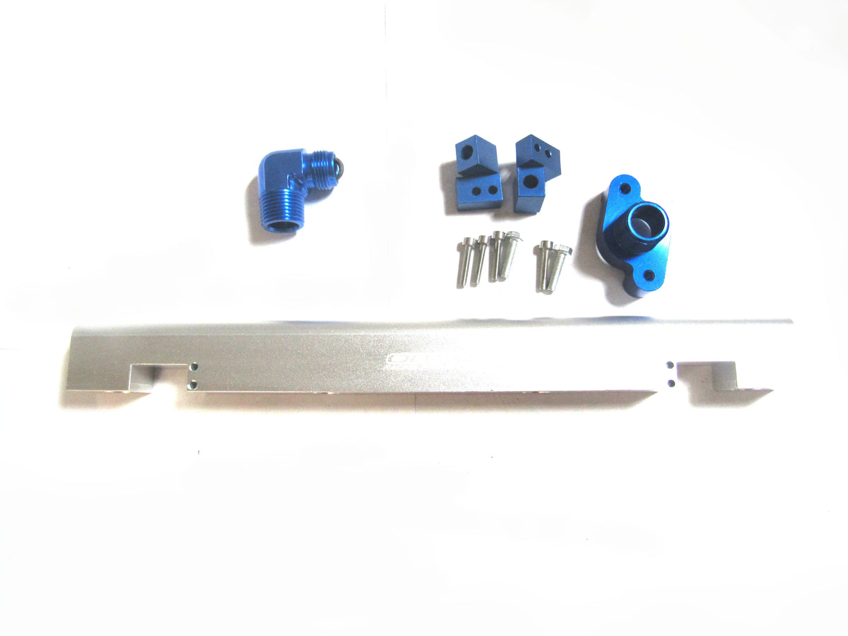OBX Stainless Silver Fuel Rail Kit For 05 thru 07 Chevy Cobalt SS SC LSJ 2.0L Manual
