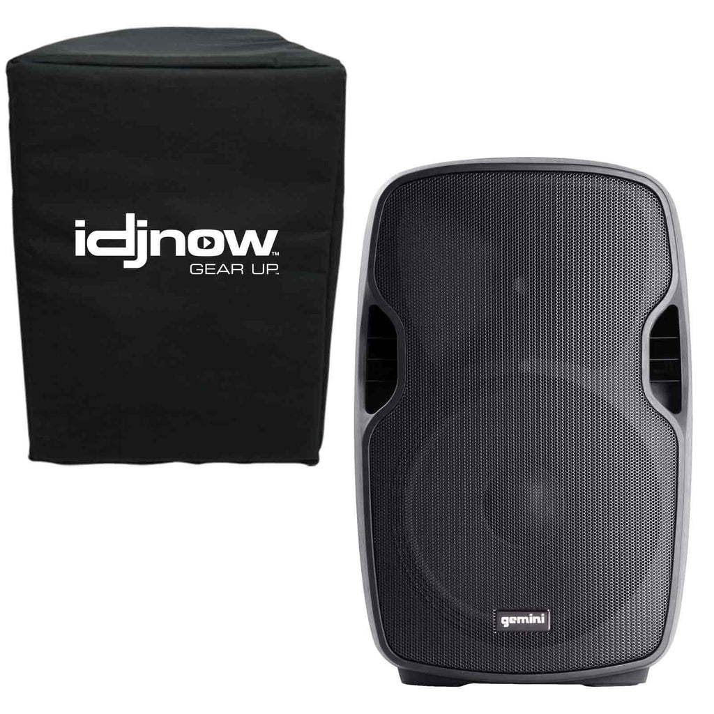 (2) Gemini AS-1500P 15" Active Speakers with GMU-M100 Single Channel UHF Microphone Package