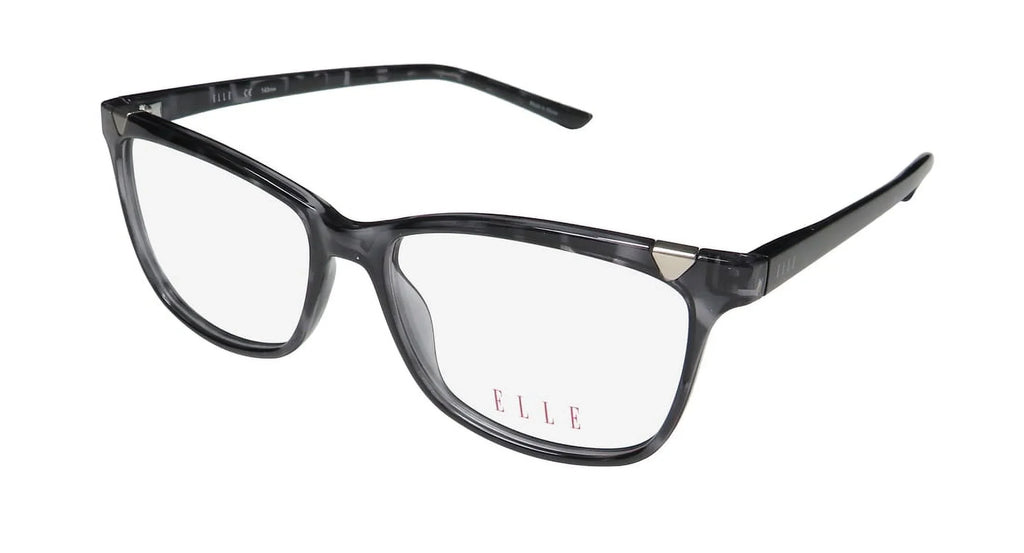NEW ELLE 13425 WOMENS/LADIES CAT EYE FULL-RIM GRAY AFFORDABLE DESIGNER CAT EYE CASUAL BUDGET FRAME DEMO LENSES 53-15-140 EYEGLASSES/SPECTACLES