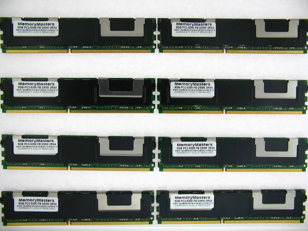 MemoryMasters 64GB KIT 8X8GB Compatible FBDIMM PowerEdge 2950 1950 2950 1900 1955 R900 RAM Memory