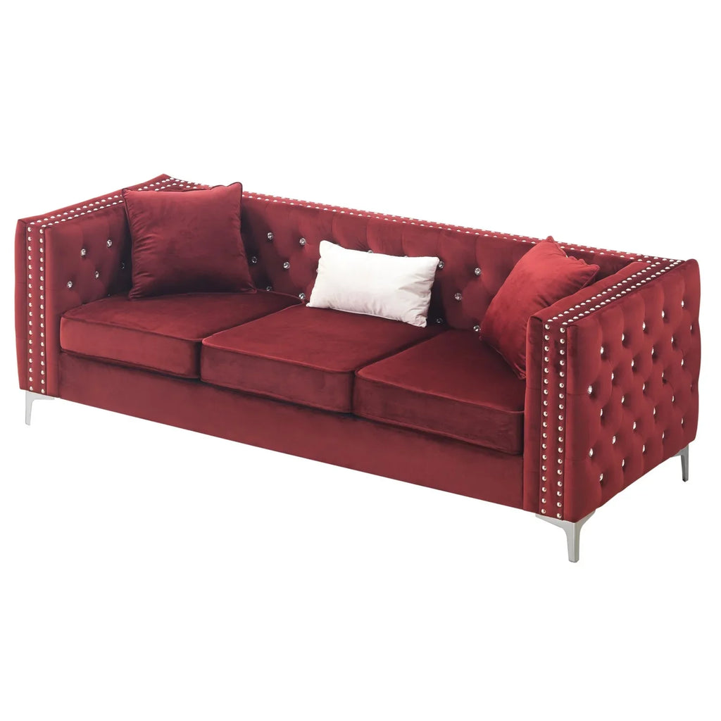 Maykoosh Antique Accents G826A-S Sofa , Burgundy